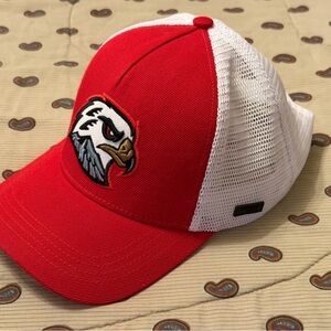 NWoT Red and White Mesh trucker Winterhawks Baseball Cap